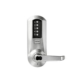 Simplex - 5010 - Mechanical Pushbutton Exit Trim with Combination Entry Function and Key Override - Winston Lever