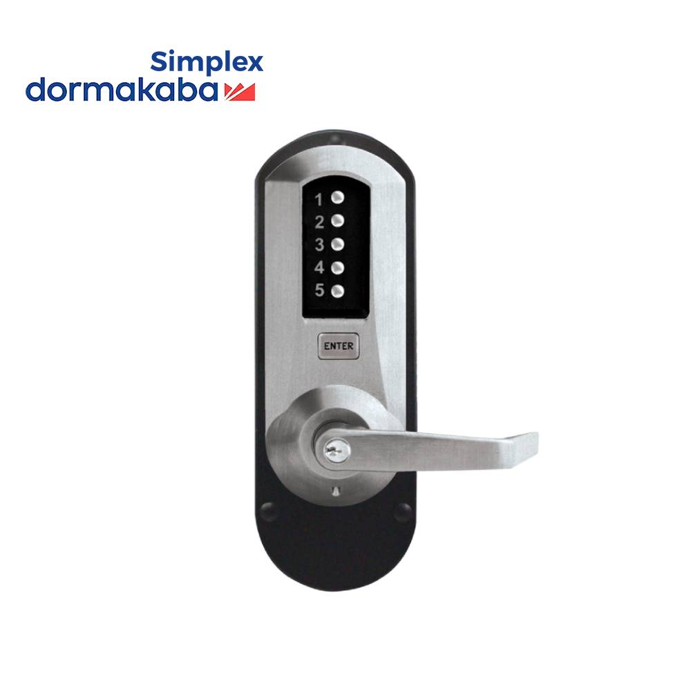 Simplex Trim Simplex - 5010XSWL - Mechanical Pushbutton Combination Exit Trim Winst ...