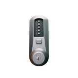 Simplex - 5021 - Mechanical Pushbutton Cylindrical Lever Lock with Combination Entry Function and Key Override - Floating Faceplate - Winston Lever - 2-3/4" Backset