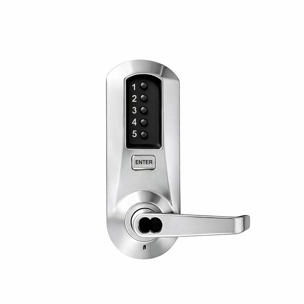 Simplex - 5010 - Mechanical Pushbutton Exit Trim with Combination Entry Function and Key Override - Winston Lever