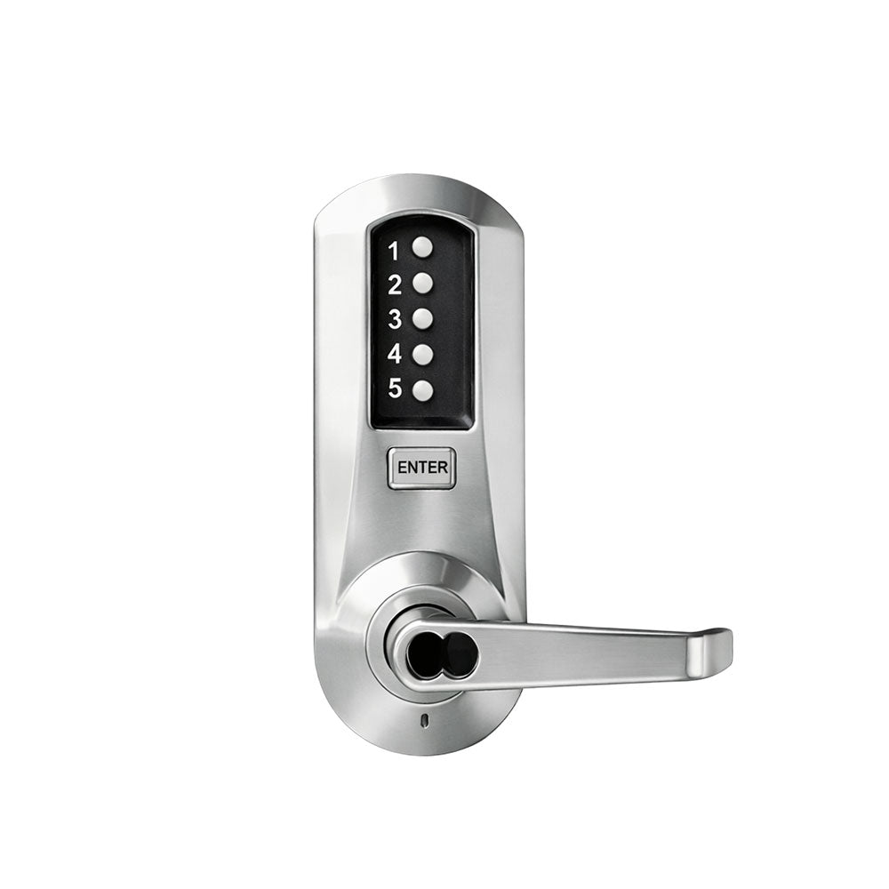 Simplex - 5032 - Cylindrical Combination Lever Lock with Interior Combination Change - Floating Faceplate - Winston Lever - 2-3/8" Backset