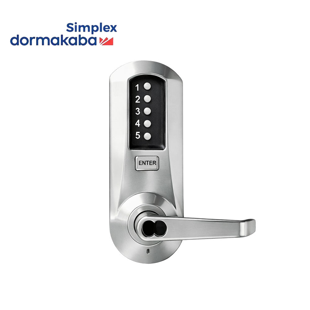 Simplex - 5066 - Mortise Combination Lever Lock without Deadbolt - Winston Lever