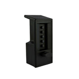 Simplex - 6204-85-41 - Pushbutton Cylindrical Combination Lock - 2-3/4 Backset - Outside Black - Inside Satin Chrome