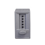 Simplex - 6204 - Cylindrical Combination Lock with Exterior Thumbturn and Interior Knob - 2-3/4" Backset - Gray