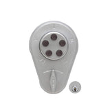 Simplex 9060000 Series Auxiliary Pushbutton Lock with Thumbturn - 26D (Satin Chrome)