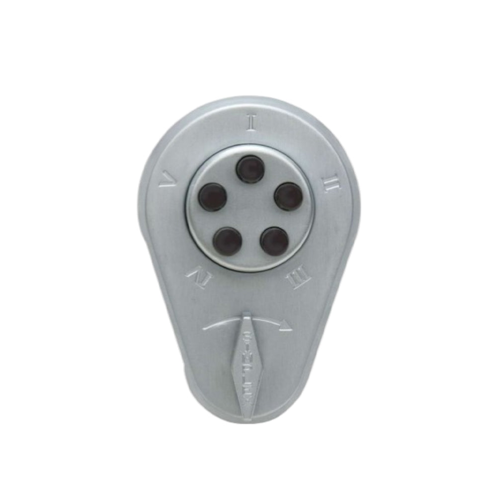 Simplex 9170000 Pushbutton Deadbolt/Spring Latch with 1-3/8" to 1-1/2" Doors Thickness