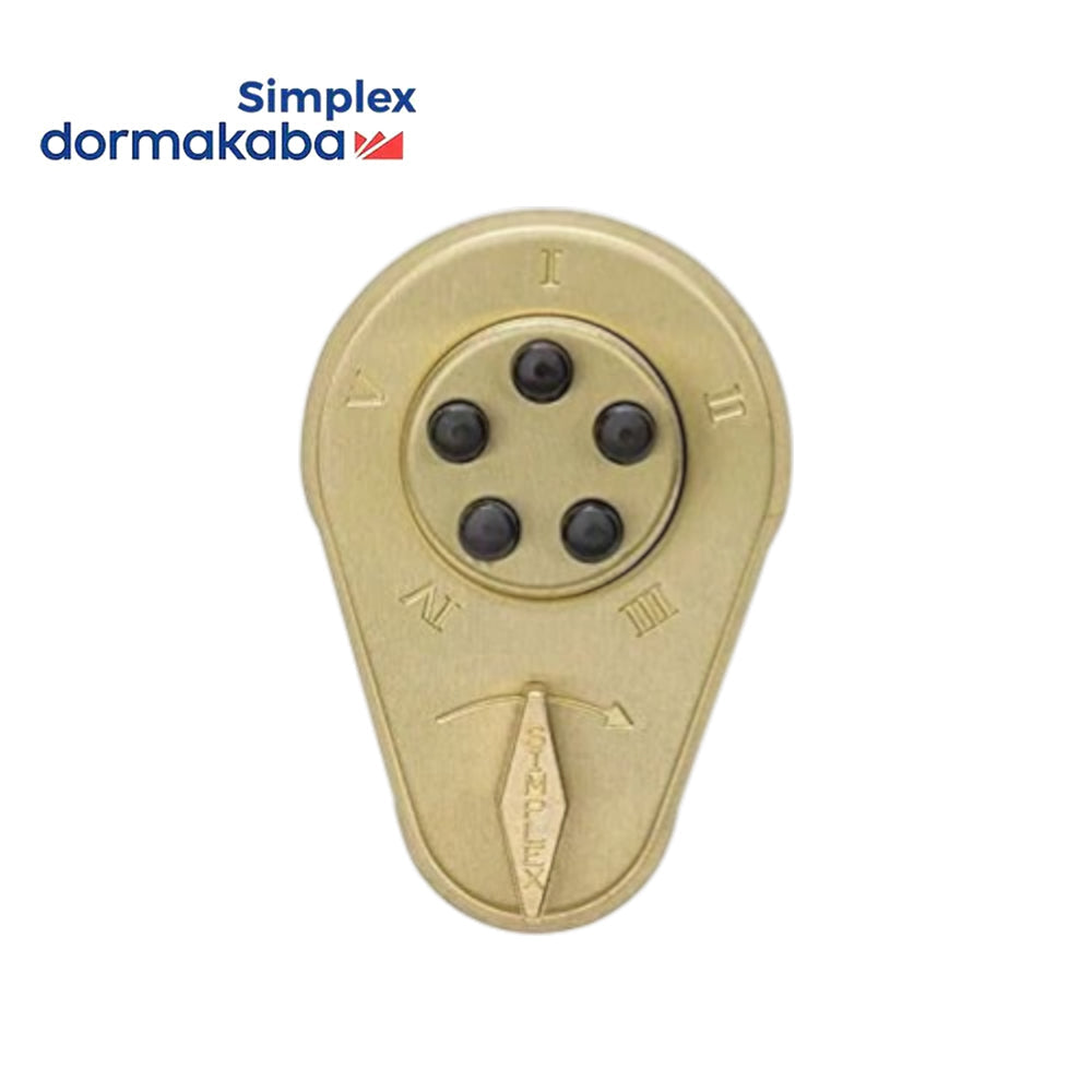 Simplex 9170000 Pushbutton Deadbolt/Spring Latch with 1-3/8" to 1-1/2" Doors Thickness