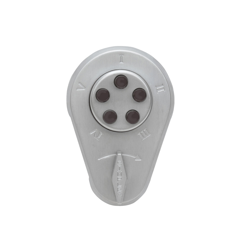 Simplex 9190000 Pushbutton Deadbolt/Spring Latch with 1-3/4" to 2-1/8" Doors Thickness