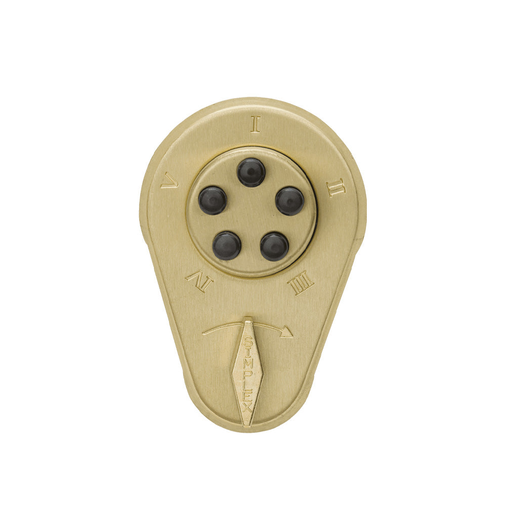 Simplex 9190000 Pushbutton Deadbolt/Spring Latch with 1-3/4" to 2-1/8" Doors Thickness