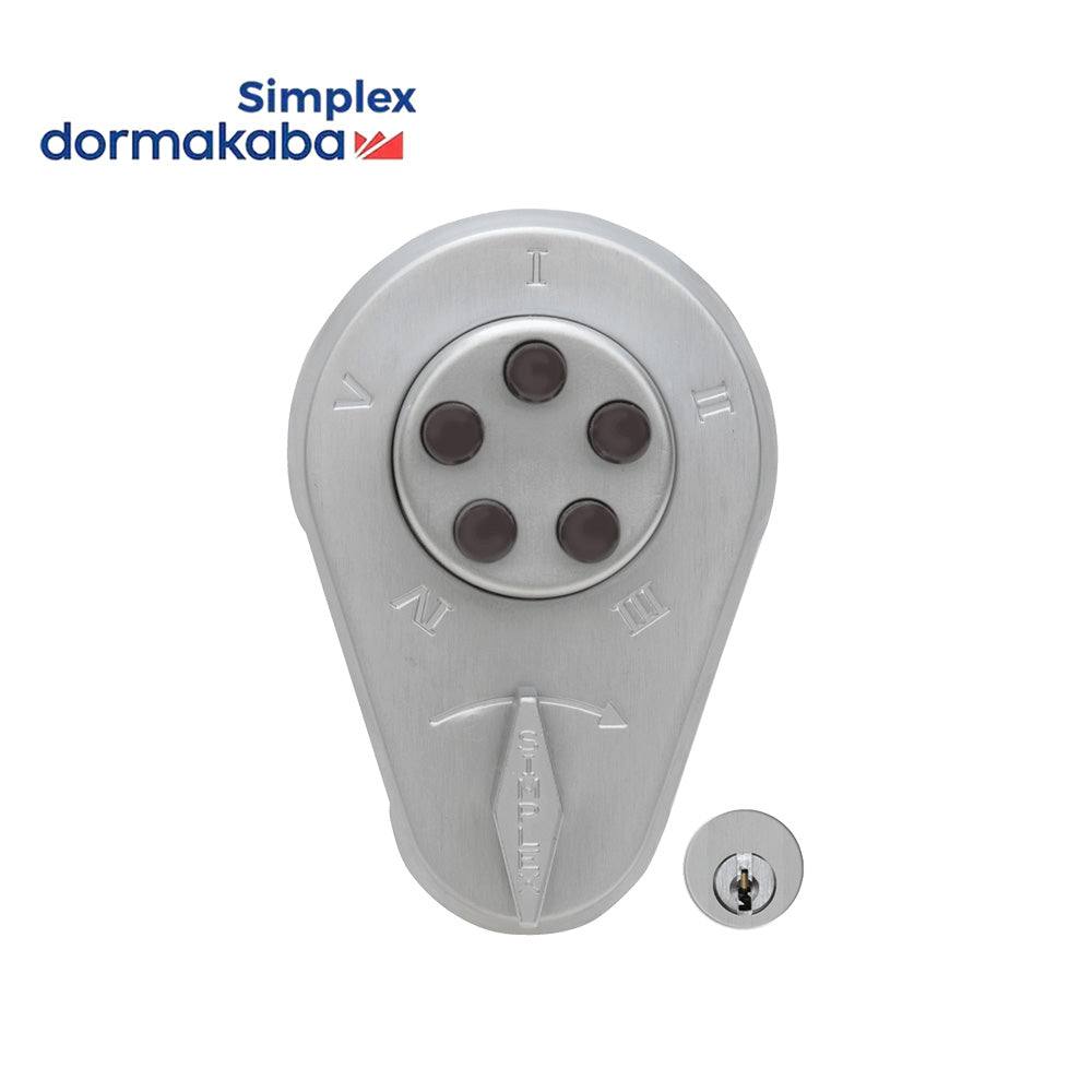 Simplex 9350000 Auxiliary Pushbutton Deadbolt / Spring Latch