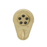 Simplex 9380000 Push Button Deadbolt Lock Key Override with 1-3/4" to 2-1/8" Doors Thickness