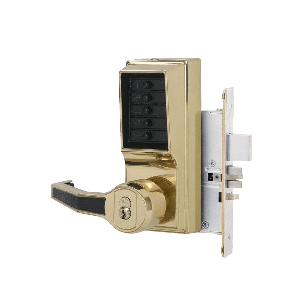 Simplex - 8146 - Mortise Combination Lever Lock with Key Override - Passage Lockout