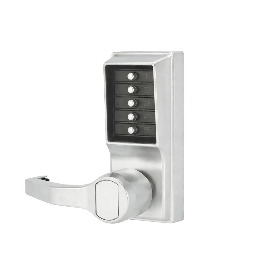 Simplex - 1012 - Mechanical Pushbutton Cylindrical Knob Lock with Combination Entry Function - 2-3/8" Backset