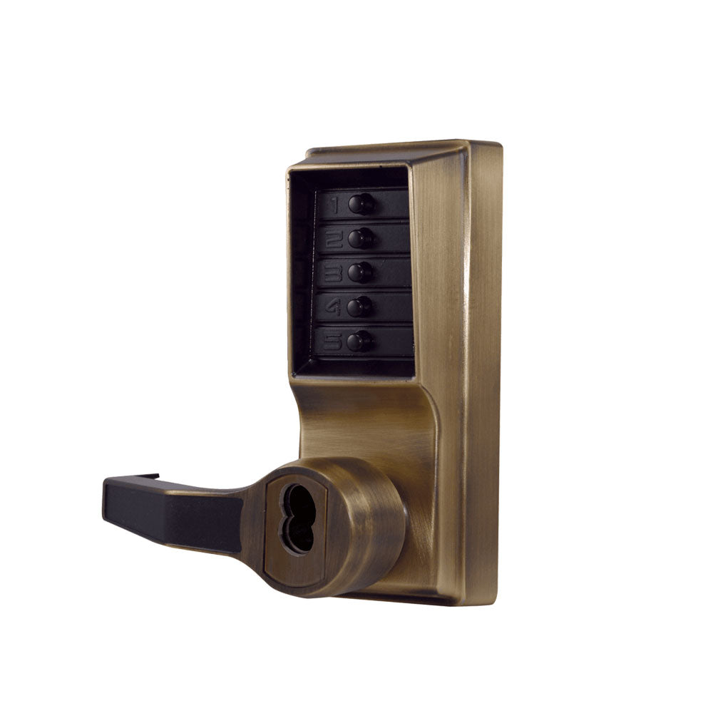 Simplex - L1021 - Mechanical Pushbutton Cylindrical Lever Lock with Combination Entry Function and Key Override - 2-3/4" Backset