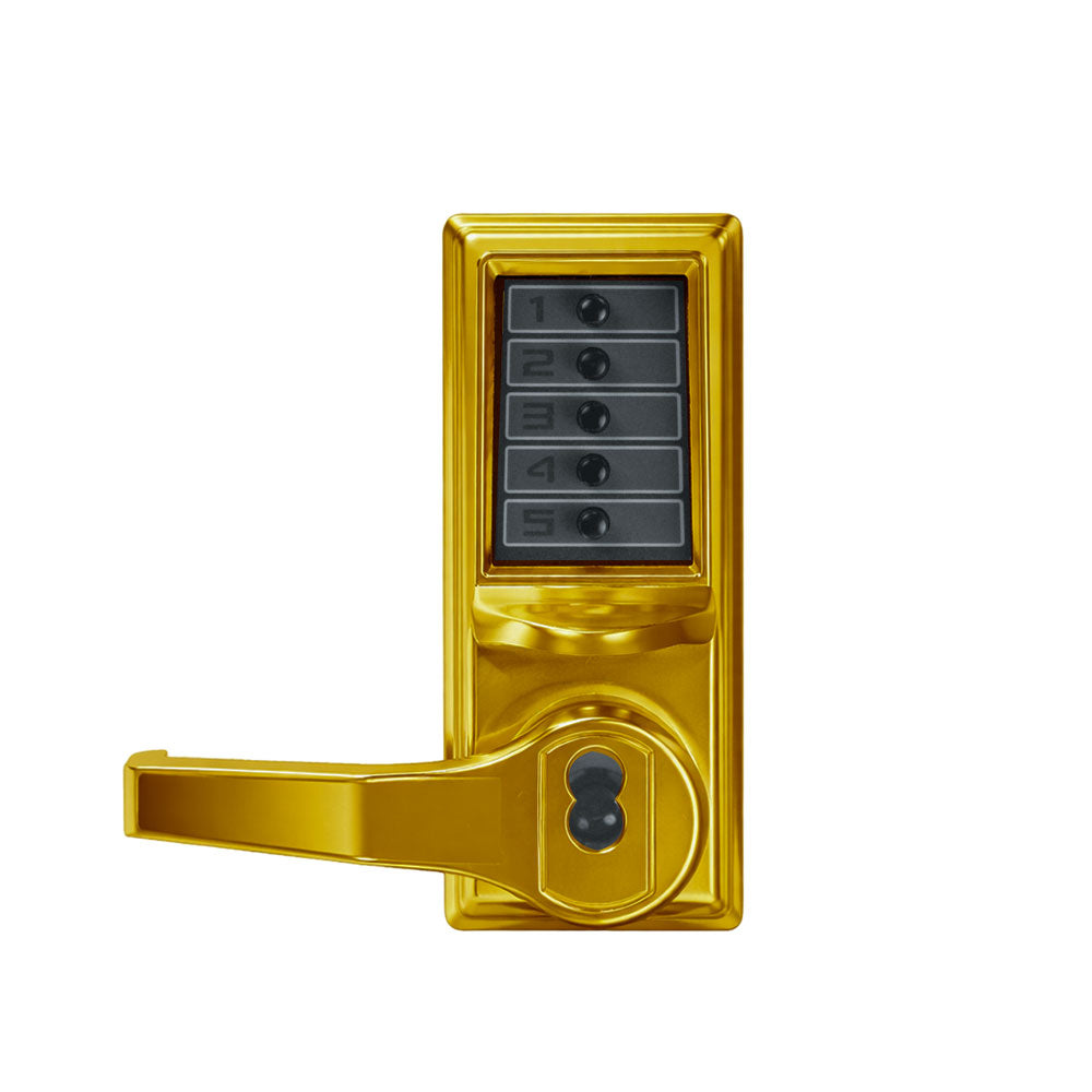 Simplex - L1022 - Mechanical Pushbutton Cylindrical Lever Lock with Combination Entry Function and Key Override - 2-3/8" Backset