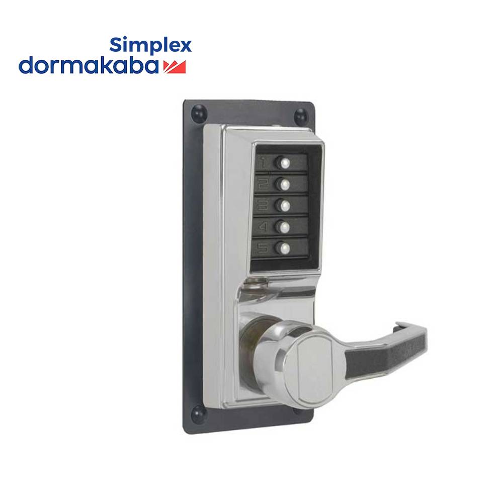 Simplex Lp 1010 Simplex - LLP1010 - Mechanical Pushbutton Exit Device Lever Trim with ...