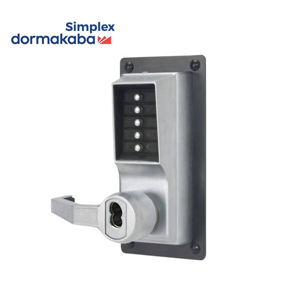 Simplex - LLP1020 - Mechanical Pushbutton Exit Trim Lever Lock with Co