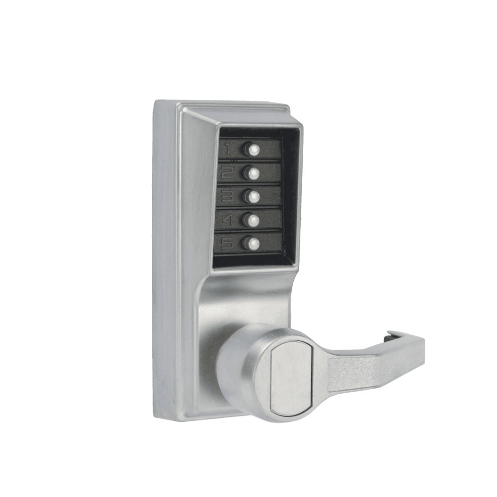 Simplex - 1012 - Mechanical Pushbutton Cylindrical Knob Lock with Combination Entry Function - 2-3/8" Backset