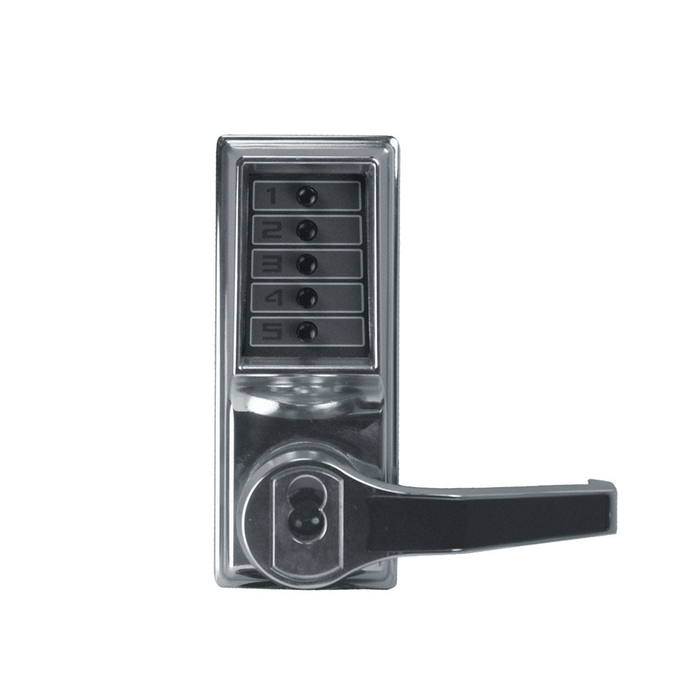 Simplex - L1021 - Mechanical Pushbutton Cylindrical Lever Lock with Combination Entry Function and Key Override - 2-3/4" Backset