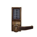 Simplex - L1021 - Mechanical Pushbutton Cylindrical Lever Lock with Combination Entry Function and Key Override - 2-3/4" Backset