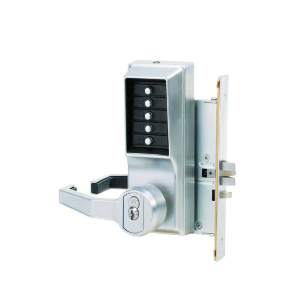 Simplex - LR8148B - Mechanical Pushbutton Mortise Combination Lever Lo ...