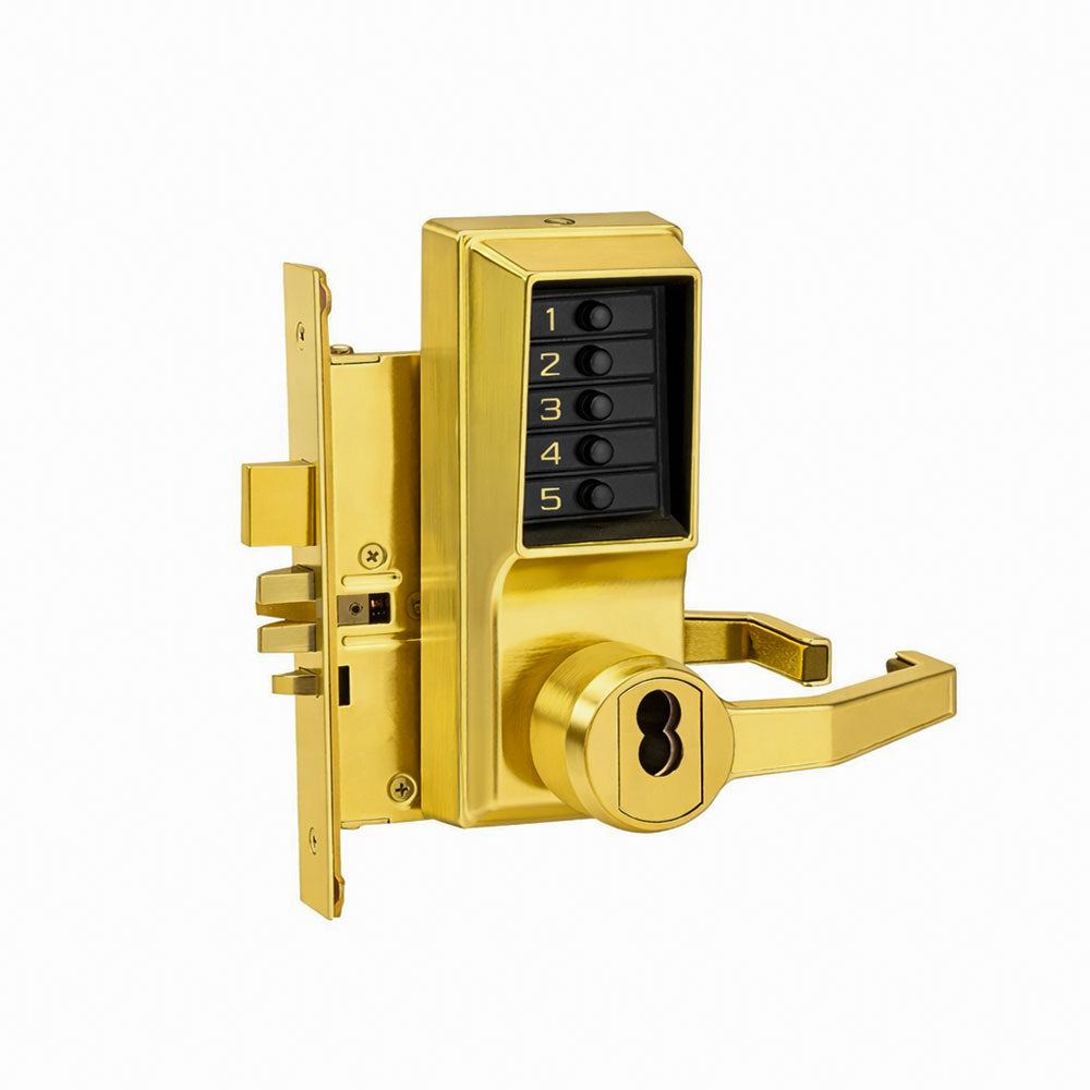 Simplex - 8148 - Mortise Combination Lever Lock with Deadbolt and Key Override - Passage Lockout