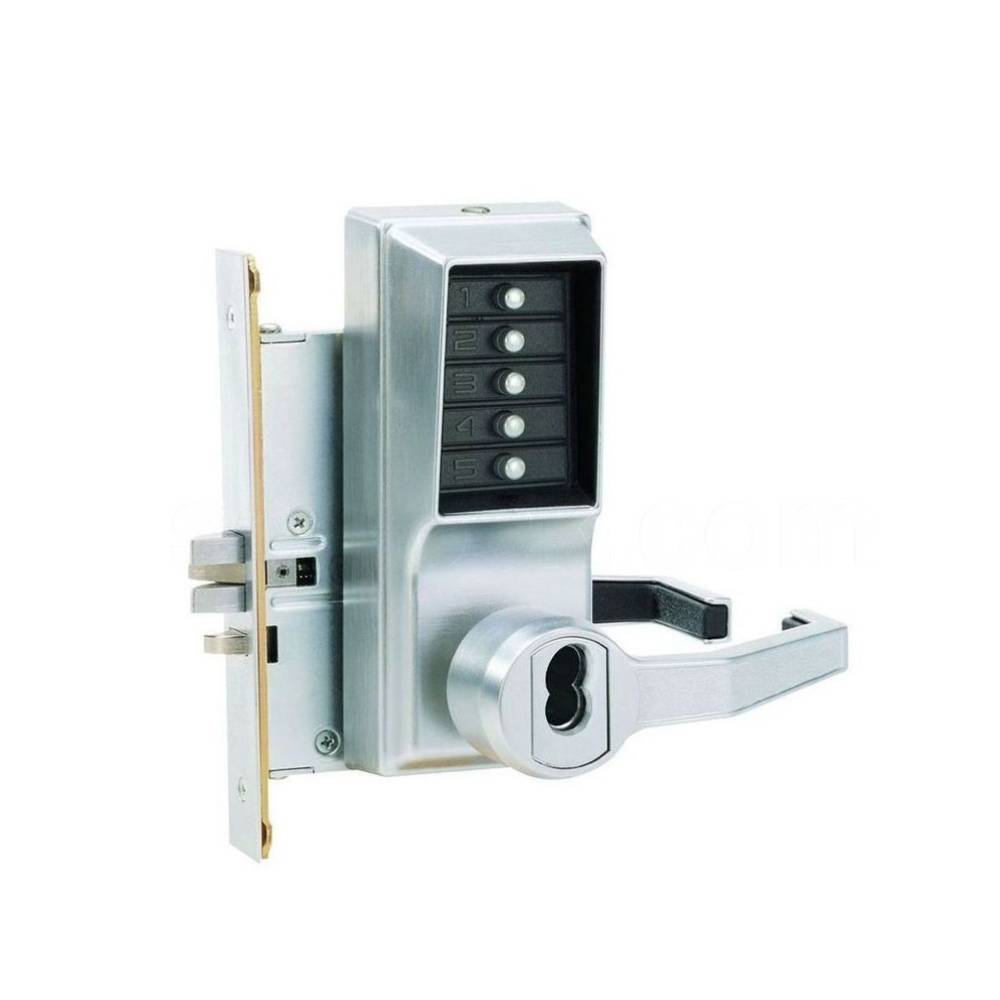 Simplex - RR8146B - Mechanical Pushbutton Mortise Combination Lever Lo ...