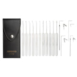 SouthOrd - C1500 - Slim Line Lock Pick Set with 5 Picks and Metal Handles - 15 Pieces