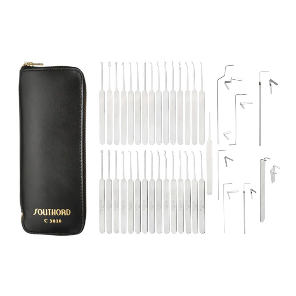 SouthOrd - C3010 - Slim Line Lock Pick Set - 37 Pieces