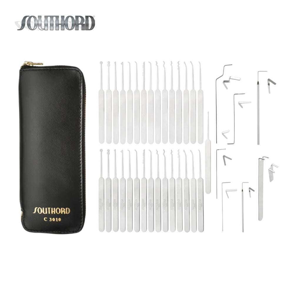 SouthOrd - C3010 - Slim Line Lock Pick Set - 37 Pieces