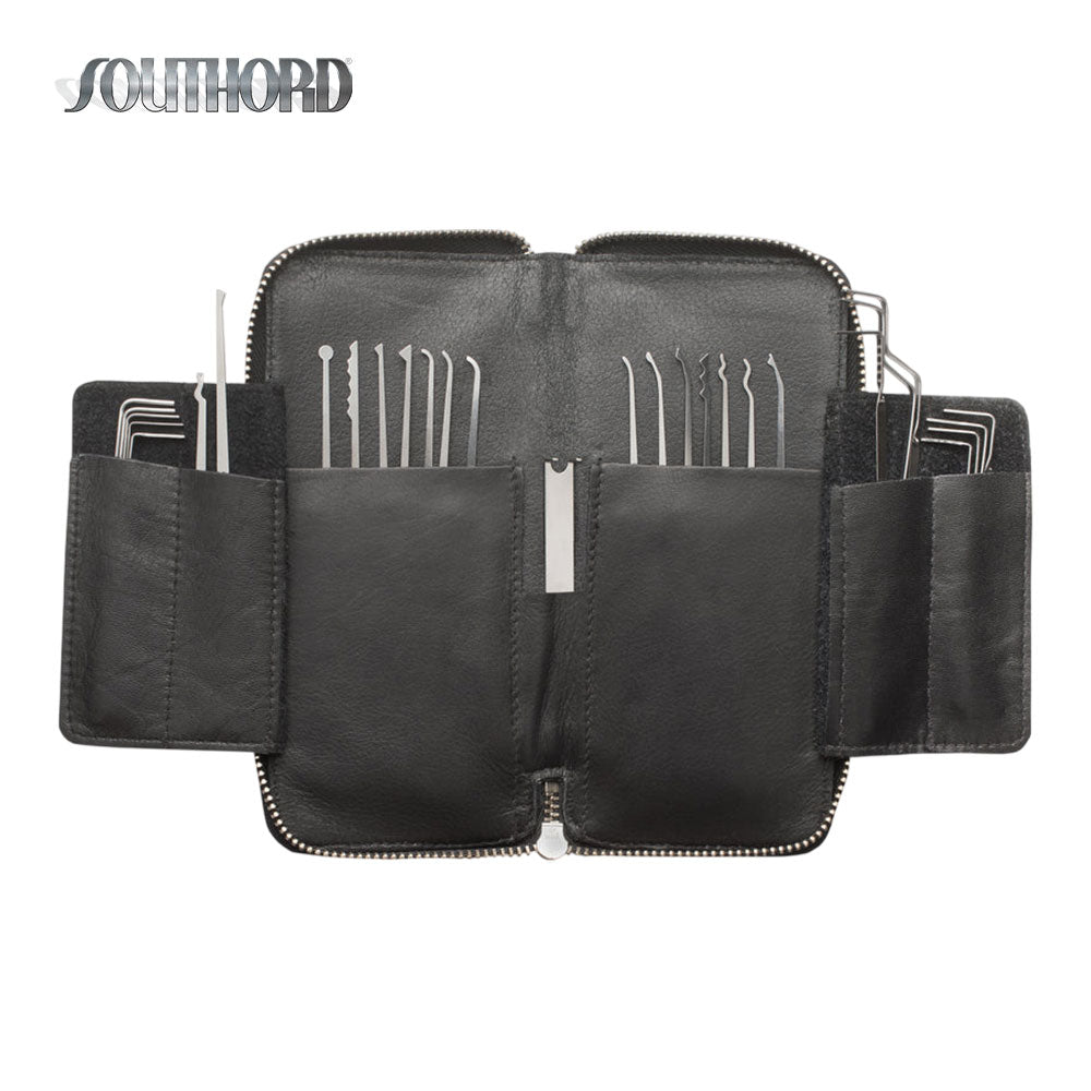 SouthOrd - M3000B - MAX High Yield Lock Pick Set with Rivetless Stainless Handles - .020 Inch - 29 Pieces
