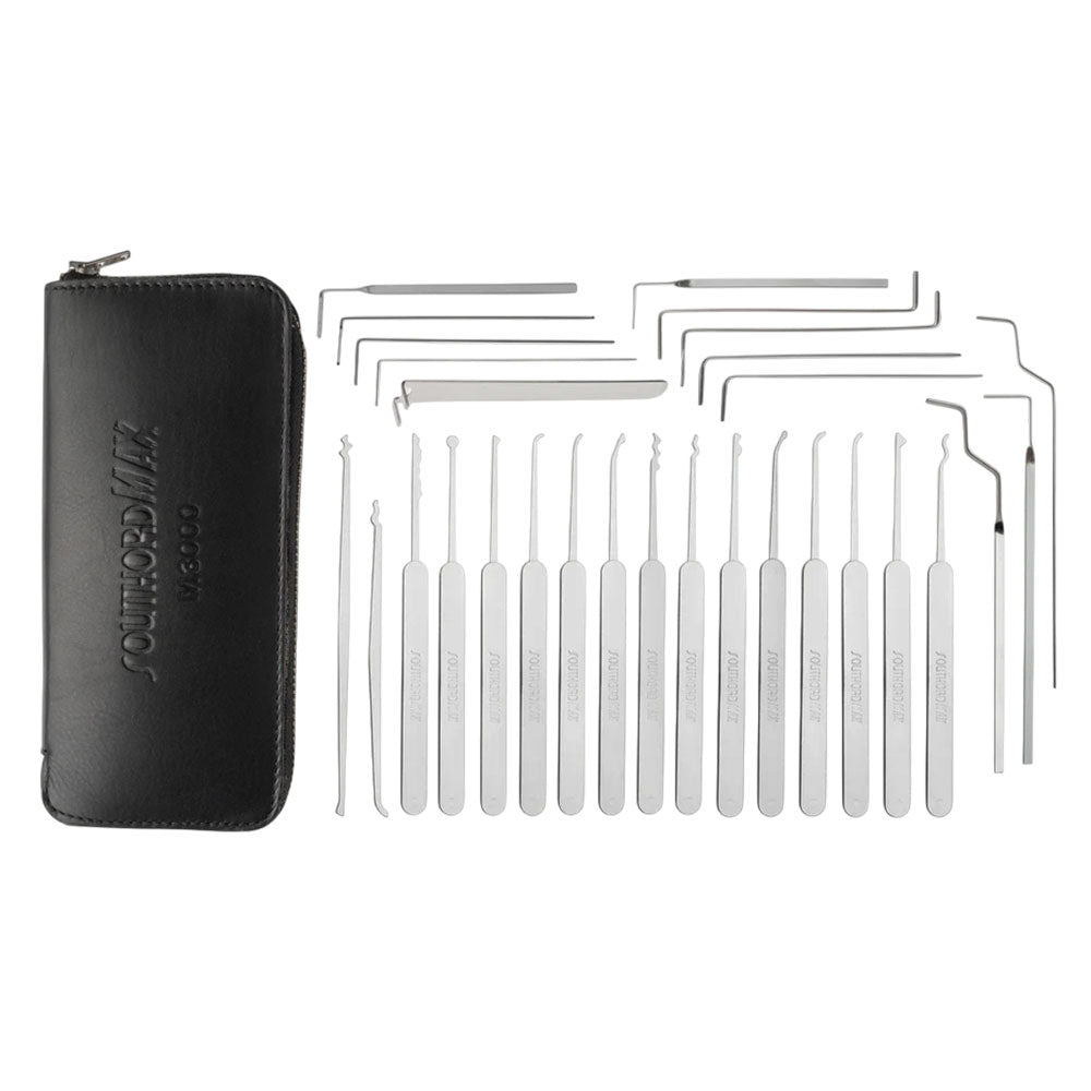 SouthOrd - M3000 - MAX High Yield Lock Pick Set with Rivetless Stainless Handles - .025 Inch - 29 Pieces