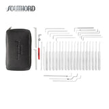SouthOrd - M4000B - MAX High Yield Lock Pick Set with Rivetless Stainless Handles - .020 Inch - 37 Pieces