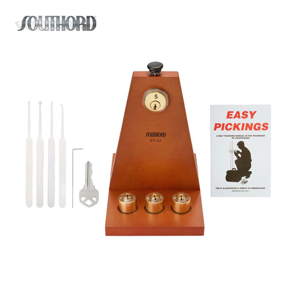SouthOrd - ST-23 - Locksmith School-In-A-Box with Repinnable Lock Picking Training Kit