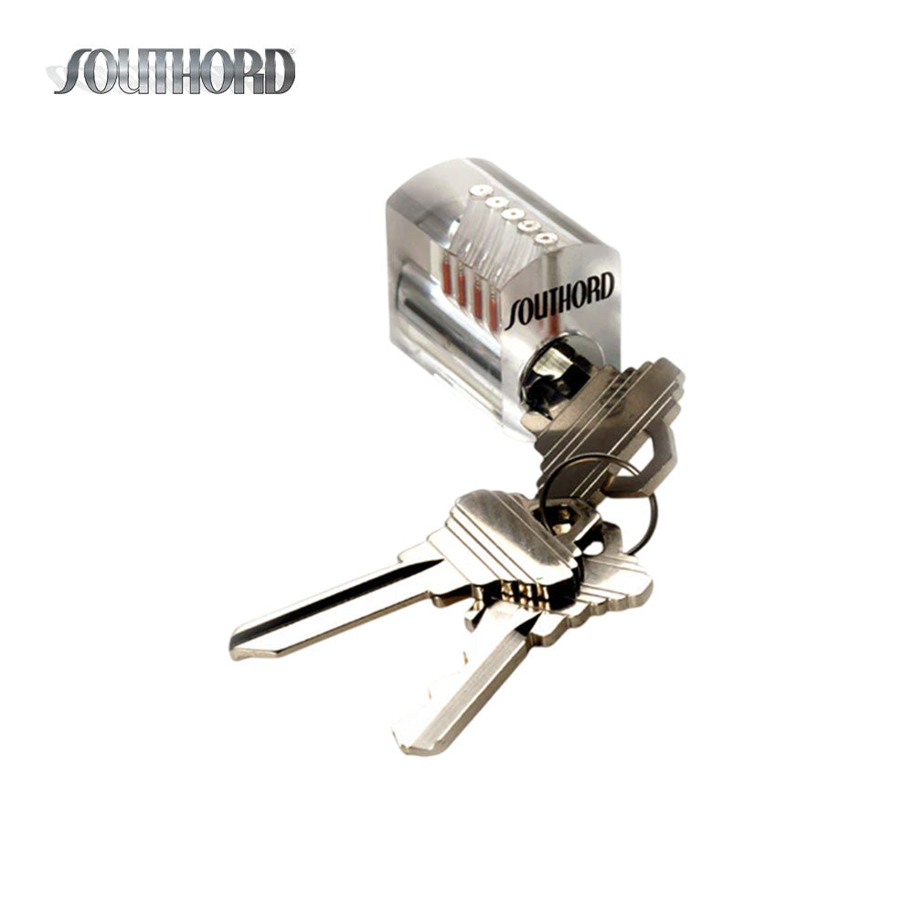 SouthOrd - ST-35 - Visible Pin Tumbler Practice Lock with Spool Pins