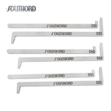SouthOrd - TOK-FRP - Top of the Keyway Tension Tool Set for Flush and Recessed Plugs - 6 Pieces