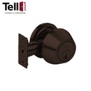 TELL DB2041 Series Standard Duty Tubular Deadbolt - Double Cylinder - Grade 2 - Optional Finish