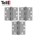TELL Plain Bearing Hinge - 4-1/2 Inch X 4-1/2 Inch - Optional Pin - Optional Finish