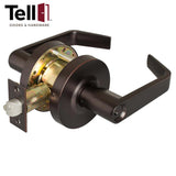 TELL LC2486 Cortland Lever (CTL) Heavy Duty Cylindrical Leverset - 2-3/4 Inch Backset - Grade 2 - Standard Cylinder - Storeroom - Optional Finish