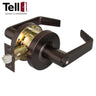 TELL LC2486 Cortland Lever (CTL) Heavy Duty Cylindrical Leverset - 2-3/4 Inch Backset - Grade 2 - Standard Cylinder - Storeroom - Optional Finish