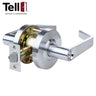 TELL LC2682 Cortland Lever (CTL) Standard Duty Cylindrical Leverset - Optional Finish - 2-3/4 Inch Backset - Grade 2 - Office/Entry