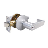 TELL Cylindrical Light-Duty Tubular LT3500 Series with Cortland Lever (CTL) - 2-3/4" Backset - Grade 3 - US26D - Satin Chrome (626)