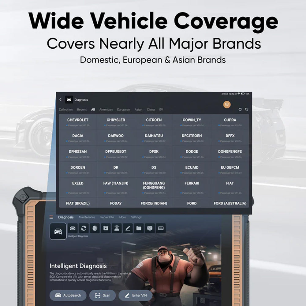 THINKCAR PLATINUM 391 - 10 inch OBD2 Full System Diagnostic Scanner with Maintenance Reset Functions