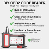 THINKCAR THINKSCAN PLUS S7 v2 - 5-Inch OBD2 Scanner Reset Code Reader and Scan Tool