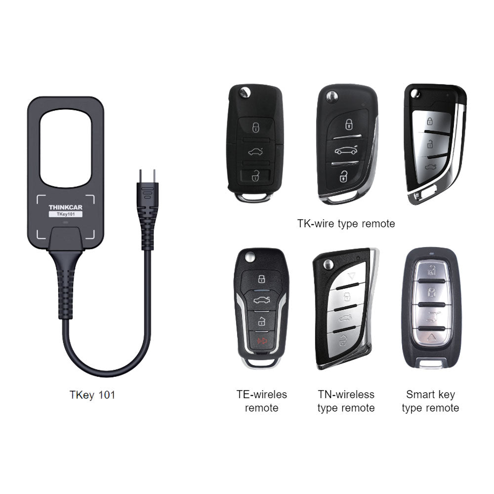 THINKCAR TKey 101 - Automotive Key Programmer with 4 Typical Anti-thef ...