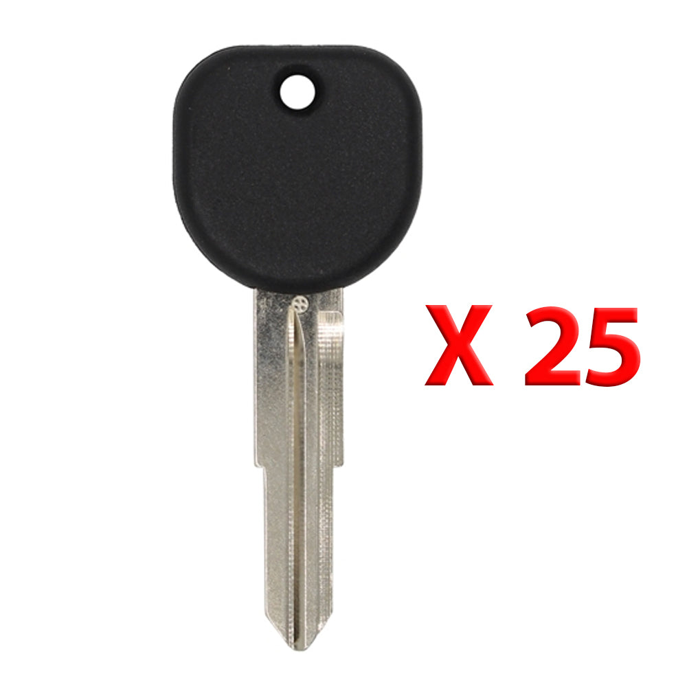 2008 - 2015 Chevrolet Saturn Transponder Key - ID46 Chip (Circle +) - B114R-PT (25 Pack)