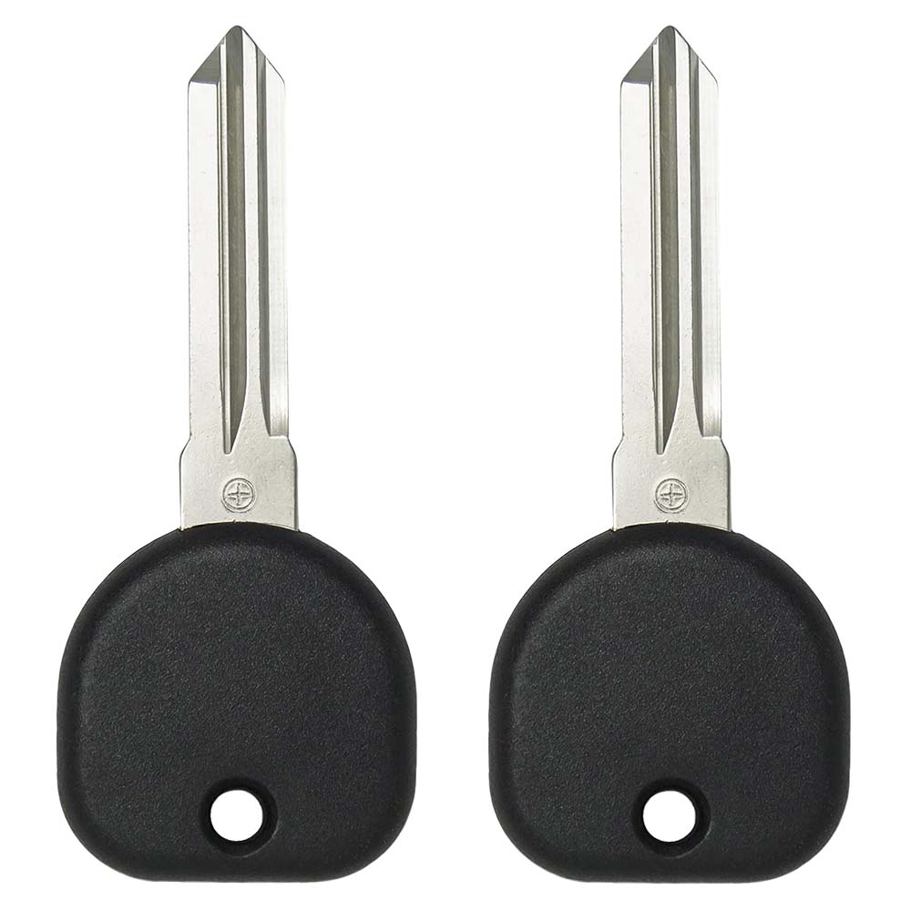 2005 - 2017 GM Transponder key - ID46 - Chip (Circle+) - Z Keyway - B111-PT (2 Pack)