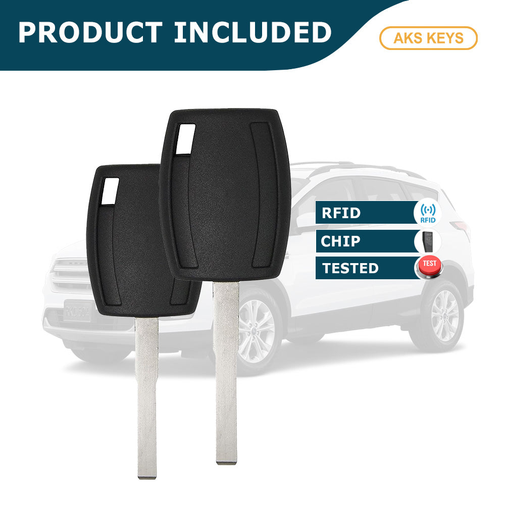 2011 - 2019 Ford Transponder key - 4D63 (80 bits) Chip - H94-PT (2 Pack)