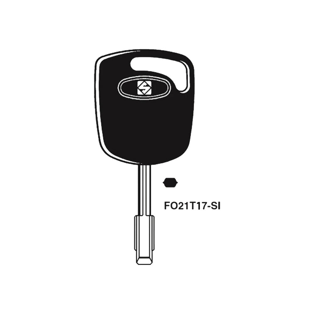 2010 - 2013 Ford Transit Connect Transponder Key - 4D63 (80 bits) Chip - Tibbe 6-Cut-FO21T17