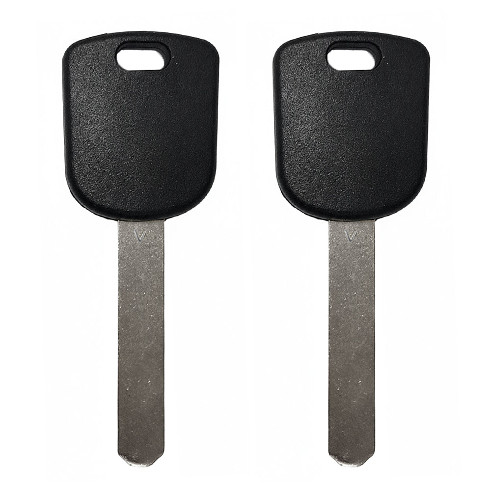 2003 - 2016 Honda Acura Transponder Key -  ID46 Chip "V" - HO03-PT (2 Pack)